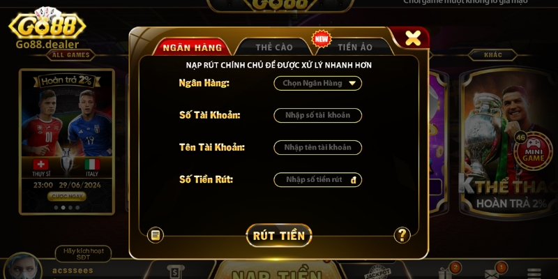Hướng dẫn rút tiền thông qua tài khoản ngân hàng online 