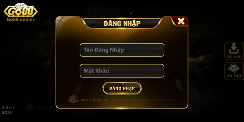 Hướng dẫn thao tác đăng nhập Go88 dễ nhớ trong 3 giây 